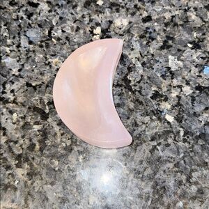 Rose Quartz Moon Bowl #1 - RQMNBWL